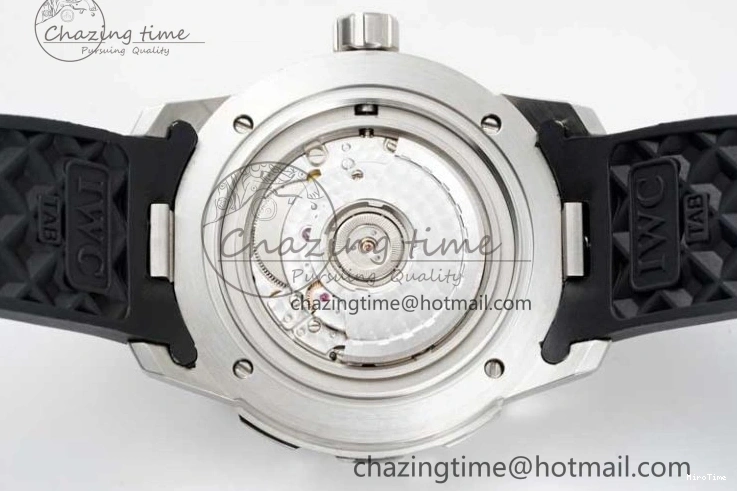 MIROTIME 0219 Aquatimer Automatic SS RSF 1:1 Best Edition White Orange Dial on Black Rubber Strap A Supportive 7069